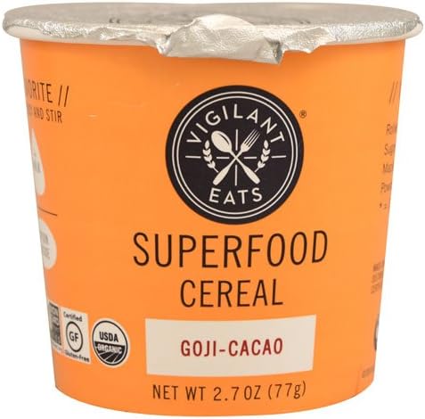 Vigilant Eats Organic Superfood Cereal Goji-Cacao[ Pack of 2]