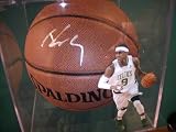 RAJON RONDO SIGNED AUTOGRAPHED BASKETBALL BOSTON CELTICS COA