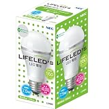 NECライティング LIFELED&acute;S LED電球(E26口金・一般電球形・7.5W・55...