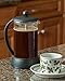 FP Coffee Maker French Press Coffee Maker w/ Glass Carafe and Sturdy Plastic Frame: 34 oz (8 cup) capacity; black