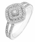 NEW DIAMOND WHITE GOLD LADIES RING
