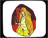 Mouse Pad with Middle East, candle, Arabia, woman, Muslim, prayer, Islam, pray