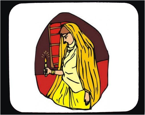 Mouse Pad with Middle East, candle, Arabia, woman, Muslim, prayer, Islam, pray