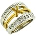 Sterling Silver Cz Spiral Stacking Right Hand Ring