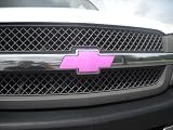 Chevrolet Bowtie Vinyl Decal Wrap Pink Color Cover for Chevy Truck Grill Emblem