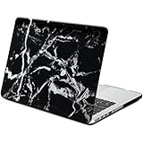 MacBook Pro Retina 13 Case, GMYLE Hard Case Print Crystal for MacBook Pro 13 with Retina display (Model: A1425 and A1502) - Black Marble Pattern (Not Fit for Macbook Pro 13 inch)