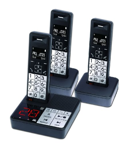 MandS Trio DECT Cordless Phones with Large Buttons