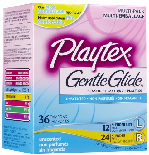 Playtex Gentle Glide 360° Unscented Tampons - Slender Multi-Pack: 36 Count