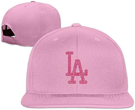 Men Dodgers LA Yadier Ãlvarez Snapback Flatbrim Pink Hat