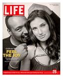 Rent Co-stars Jesse L. Martin and Idina Menzel, November 25, 2005 Photographic Poster Print by Karina Taira, 11x14