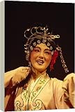 Box Canvas Print of Portrait of an actor performing a Chinese play during the Hungry Ghost festival... from Robert Harding