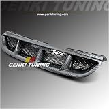 Genki Tuning - 1998-2002 ( 1999 2000 2001 ) Honda Accord 2 Door Mugen Style ABS Front Hood Carbon Fiber Grill Grille 98 99 00 01 02 2Dr
