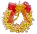 Gourmet Food : Be Happy! Smiley Bubble Gum Candy Wreath