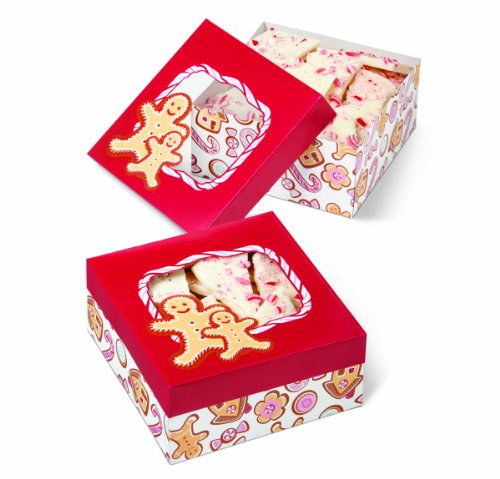 Wilton 415-1901 Gingerbread Cottage Medium Treat Box, 3-Count