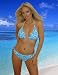 Designer 2 Piece Maui Turquoise Swimsuit- Triangle Top with Lowrise Bikini Bottom