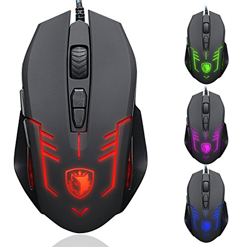 Sades s6 cataclysm usb pc gaming mouse mice 2500 dpi om…