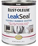 Rust-Oleum 271791 Stop Rust Leak Seal Flexible Rubber Coating Sealant, Black