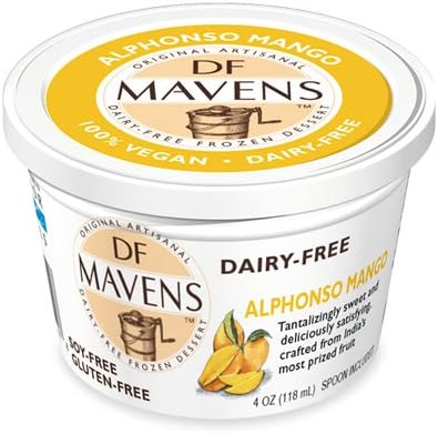 Mango Chocolate Frozen Dessert, Dairy Free (Alphonso Mango) - 4 oz (Pack of 24)