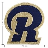 St Louis Rams Patches Logo II Embroidered Iron on Patches From Thailand