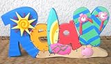 Relax Sign Surfboards Sandals Teens Surfing Tropical