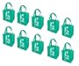 10 Earthwise Reusable Grocery Shopping Bag Totes
