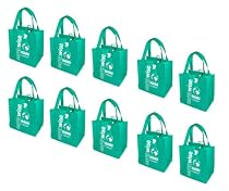 Recycled Grocery Tote Bags 10 Earthwise Grocery Shopping Bags "Choose To Resuse"