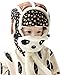 Unisex Baby Panda Hats Masks 2 in 1 Function Winter Crash Helmet