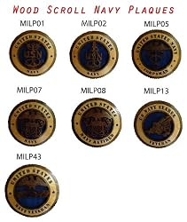 Navy - Handcarved Commemorative Military Plaques