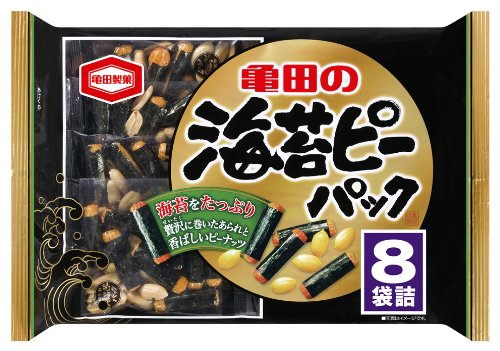 亀田製菓 海苔ピーパック8袋詰 142g×6袋