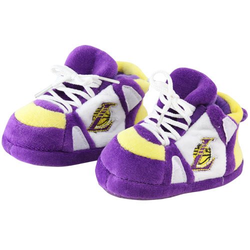 Los Angeles Lakers Baby Slipper in Purple / White / Yellow Size: One Size Fits All Los Angeles Lakers Baby Slipper in Purple / White / Yellow Size: One Size Fits All