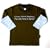Double layer tee brown/pale blue 1-2 yrs 'Terror, chaos, mayhem my job here is done'