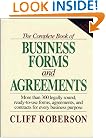 The Complete Book of Business Forms and Agreements, Book and 3.5" Disk Set