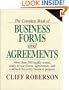 The Complete Book of Business Forms and Agreements, Book and 3.5" Disk Set