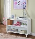 Furniture online: White Wood Finish 2 Tier Bookcase