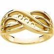 14K Yellow Gold Mother's Ring - 3 Gemstone -- YOU CHOOSE THE COLORS!