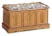 Padded Pine Finish Floral Cedar Hope Chest Trunk Lock