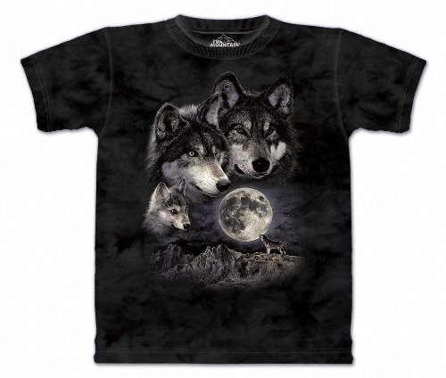 The Mountain Mens Wolf Family Short Sleeve Tee