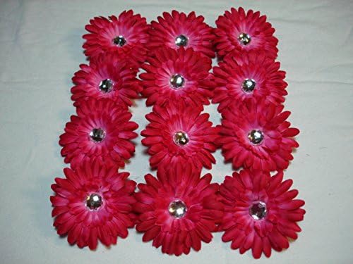 Gerber Daisy 5" Flower Heads (Hot Pink)