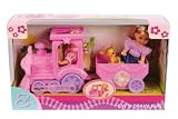 Simba 105731819  Evi Love, Train Fun- 2 bambole con cane e treno