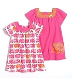 Offspring Infant Girls Two Pack of Elephant Themed Dresses Nb-24 Months