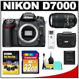 Nikon D7000 Digital SLR Camera Body with 55-300mm VR DX Lens + 32GB Card + Case + Instructional DVD + Accessory Kit