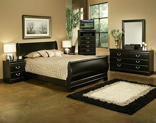Sandberg Furniture 325X Regency Sleigh Bedroom Set, Eastern King