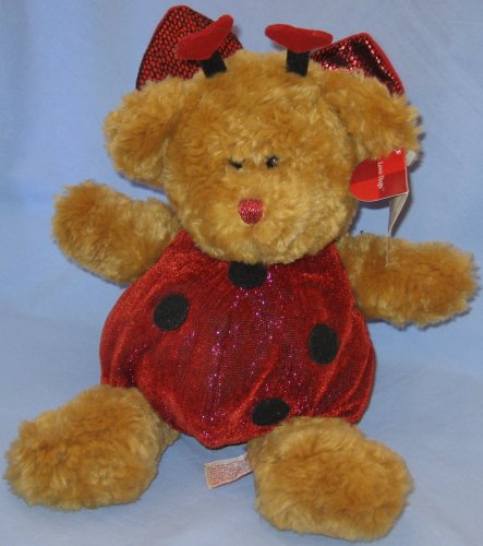 51RdmILwcuL Russ Berrie Love Bugs Loveybug 9 1/2 Teddy Bear