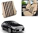 Auto Pearl-Premium Quality Orthopaedic Velvet Memory Foam Car Seat Beige Black Strips Backrest For - Nissan Teana RS.849.00