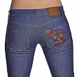 Frankie B Dia De Los Muertos Jeans Womens Denim 4 X-long Splash - 85D20639
