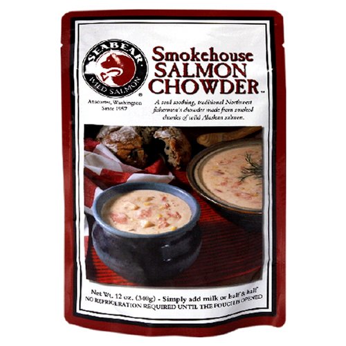 SeaBear Smoked Salmon Chowder, 12-Ounce Units (Pack of 4) by SeaBear