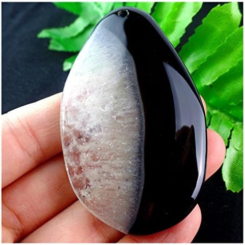 2 pcs Charming Black&amp;White Onyx Druzy Geode Agate Freeform Pendant Bead