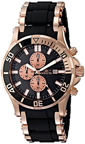 Invicta Men's 17081 Sea Spider Analog Display Japanese Quartz Black Watch
