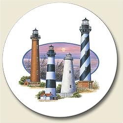 South Atlantic Lights Auto Coaster, Single Coaster for Your Car