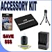 BigVALUEInc Saver Accessory Bundle - Replacement Lithium Ion Battery for Pentax Optio W60 and M50 PLUS Quick-Rapid External Battery Charger - Flexible Mini Table Top Tripod + MORE!